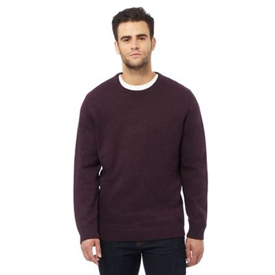 Maine New England Big and tall purple crew neck jumper